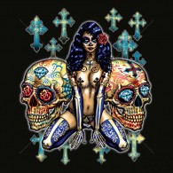 Topless Los Muertos Skulls